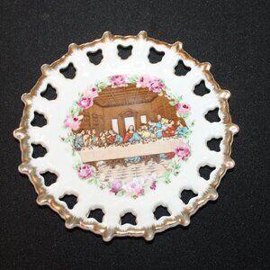 Vintage Last Supper Religious Plate